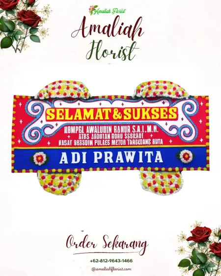 Papan Bunga Ucapan Selamat Tlogobulu